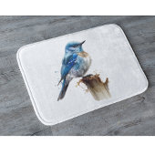 Tapis De Bain Aquarelle de Little Mountain Bluebird