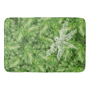 Tapis De Bain aquarelle de nénuphar