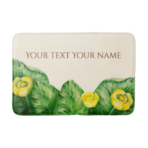 Tapis De Bain aquarelle de nénuphar