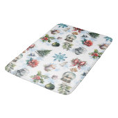 Tapis De Bain Aquarelle de Noël (Angle)