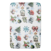 Tapis De Bain Aquarelle de Noël (devant Vertical)