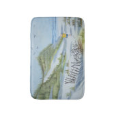 Tapis De Bain Aquarelle de plage (Devant (Vertical))