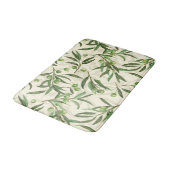 Tapis De Bain Aquarelle des branches d'olive (Angle)