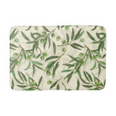 Tapis De Bain Aquarelle des branches d'olive (Devant)
