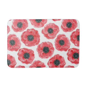 Tapis De Bain Aquarelle des papillons
