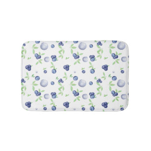 Tapis De Bain Aquarelle d'été bleuet