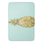 Tapis De Bain Aquarelle d'or et de menthe (devant Vertical)