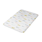 Tapis De Bain Aquarelle douce Chevron Motif (Angle)