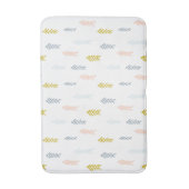 Tapis De Bain Aquarelle douce Chevron Motif (Devant (Vertical))