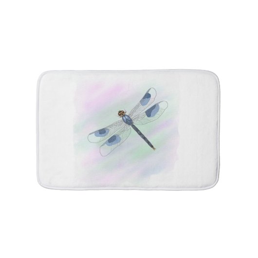 Tapis De Bain Aquarelle Dragonfly Bath Mat (Devant)