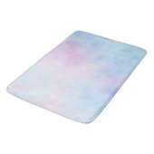Tapis De Bain Aquarelle Dreamy Rose bleu turquoise (Angle)