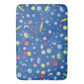 Tapis De Bain Aquarelle du Motif UFO de l'espace extra-atmosphér (devant Vertical)