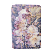 Tapis De Bain Aquarelle d'une chauve-souris pourpre en fleurs de (Devant (Vertical))