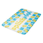 Tapis De Bain Aquarelle en caoutchouc canard éclaboussure Checke (Angle)