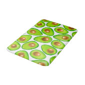 Tapis De Bain Aquarelle en tranches d'Avocado (Angle)