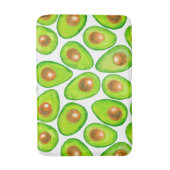 Tapis De Bain Aquarelle en tranches d'Avocado (Devant (Vertical))