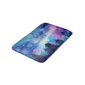 Tapis De Bain Aquarelle Espace Art : Ciel de nuit (Angle)