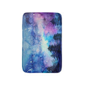 Tapis De Bain Aquarelle Espace Art : Ciel de nuit (Devant (Vertical))