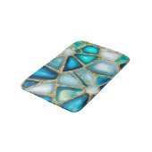 Tapis De Bain Aquarelle et cellules d'or - océan (Angle)