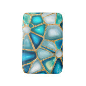 Tapis De Bain Aquarelle et cellules d'or - océan (Devant (Vertical))
