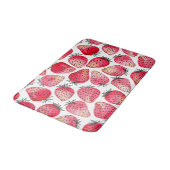 Tapis De Bain Aquarelle et encre de fraises (Angle)