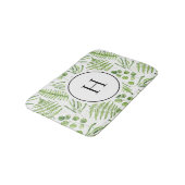 Tapis De Bain Aquarelle et Motif d'Eucalyptus (Angle)