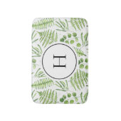 Tapis De Bain Aquarelle et Motif d'Eucalyptus (Devant (Vertical))