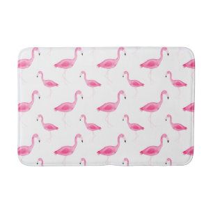 Tapis De Bain Aquarelle Flamingo Patte