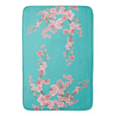 Tapis De Bain Aquarelle Fleur de Cerisier (devant Vertical)