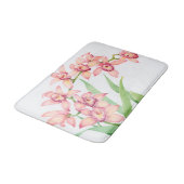 Tapis De Bain Aquarelle Fleurs roses (Angle)