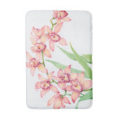 Tapis De Bain Aquarelle Fleurs roses (Devant (Vertical))