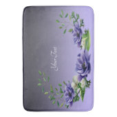 Tapis De Bain Aquarelle Fleurs violettes Mat de bain (devant Vertical)