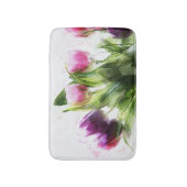 Tapis De Bain Aquarelle Florale (Devant (Vertical))