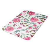 Tapis De Bain Aquarelle Florale (Angle)
