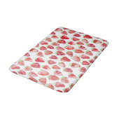 Tapis De Bain Aquarelle fraise (Angle)