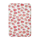Tapis De Bain Aquarelle fraise (Devant (Vertical))