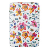 Tapis De Bain Aquarelle Joli rose et jaune Floral (devant Vertical)