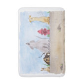 Tapis De Bain Aquarelle Junkyard Chiens Bain Mat (Devant (Vertical))