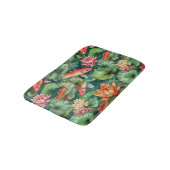 Tapis De Bain Aquarelle Koi et nappes d'eau Mat de bain (Angle)