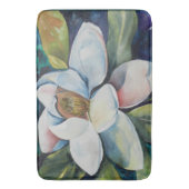 Tapis De Bain Aquarelle Magnolia Fleur et Feuilles (devant Vertical)