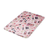 Tapis De Bain Aquarelle maquillage Motif de beauté avec Florals (Angle)