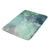 Tapis De Bain Aquarelle marine Aqua Ocean Octopus (Angle)
