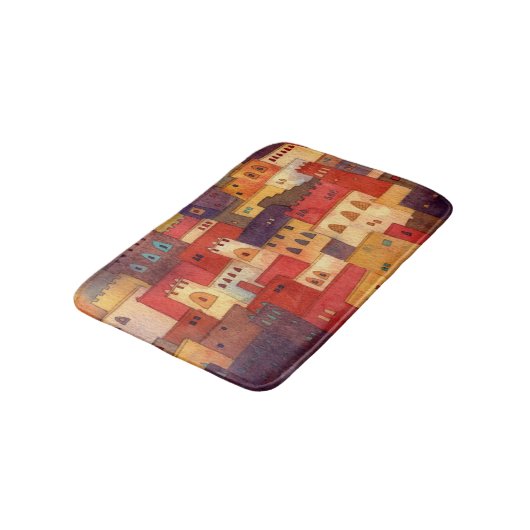 Tapis De Bain Aquarelle Maroc (Angle)