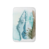 Tapis De Bain Aquarelle moderne Nature Commençons l'aventure (Devant (Vertical))