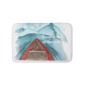 Tapis De Bain Aquarelle Moderne Nature Voir La Devis Mondiale (Devant)