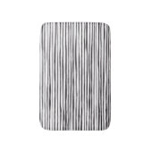 Tapis De Bain Aquarelle moderne noir et blanc  (Devant (Vertical))