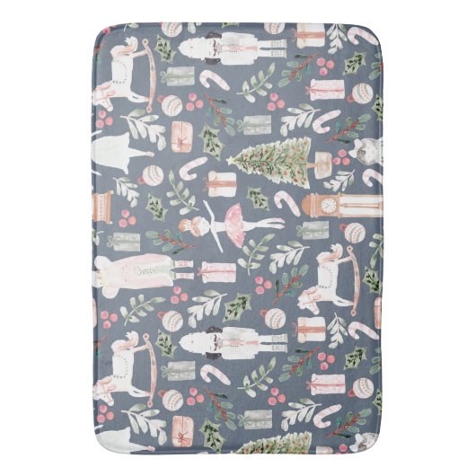 Tapis De Bain Aquarelle moderne Nutcracker (devant Vertical)