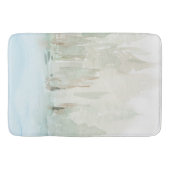 Tapis De Bain Aquarelle moderne paysage boisé (Devant)