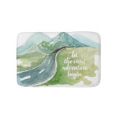 Tapis De Bain Aquarelle Nature Commençons la prochaine aventure (Devant)