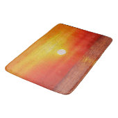 Tapis De Bain Aquarelle Océan Sunset Summer Beach Waves (Angle)